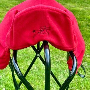Red Saddle Cover with girth holder